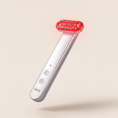 Halia rödljusterapi enhet | 4-in-1 Rödljust, EMS, Soniska vibrationer & Värmestav