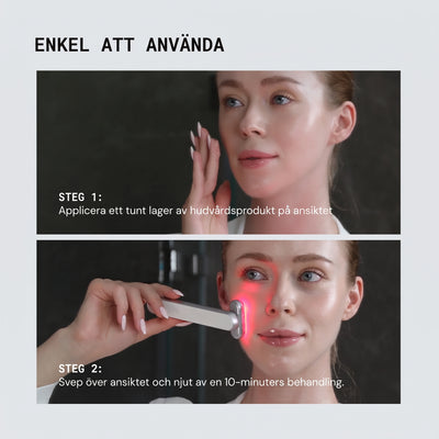 Halia rödljusterapi enhet | 4-in-1 Rödljust, EMS, Soniska vibrationer & Värmestav